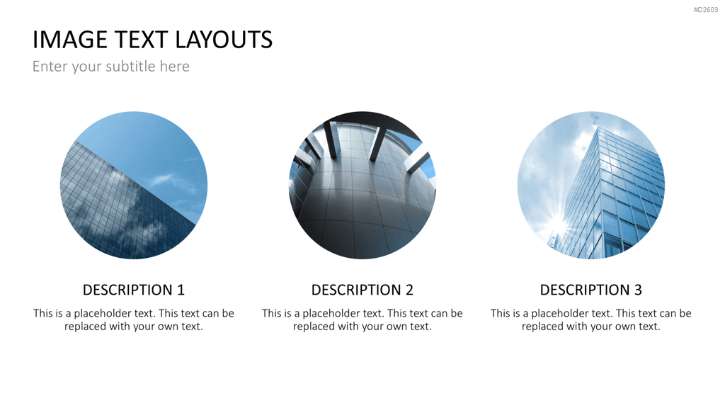 Bilder und Text Layouts PowerPoint-Vorlage