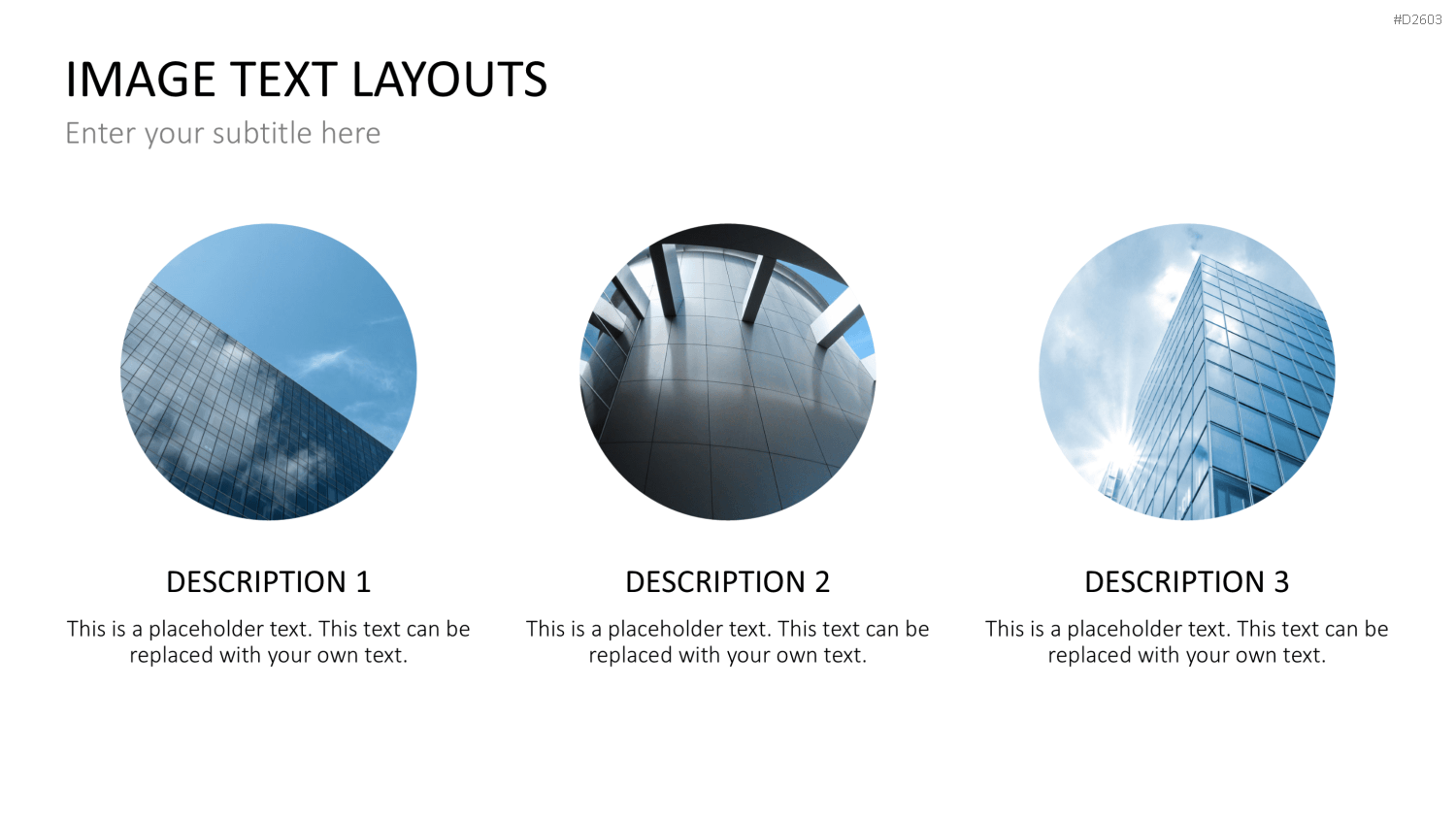 Bilder und Text Layouts PowerPoint-Vorlage
