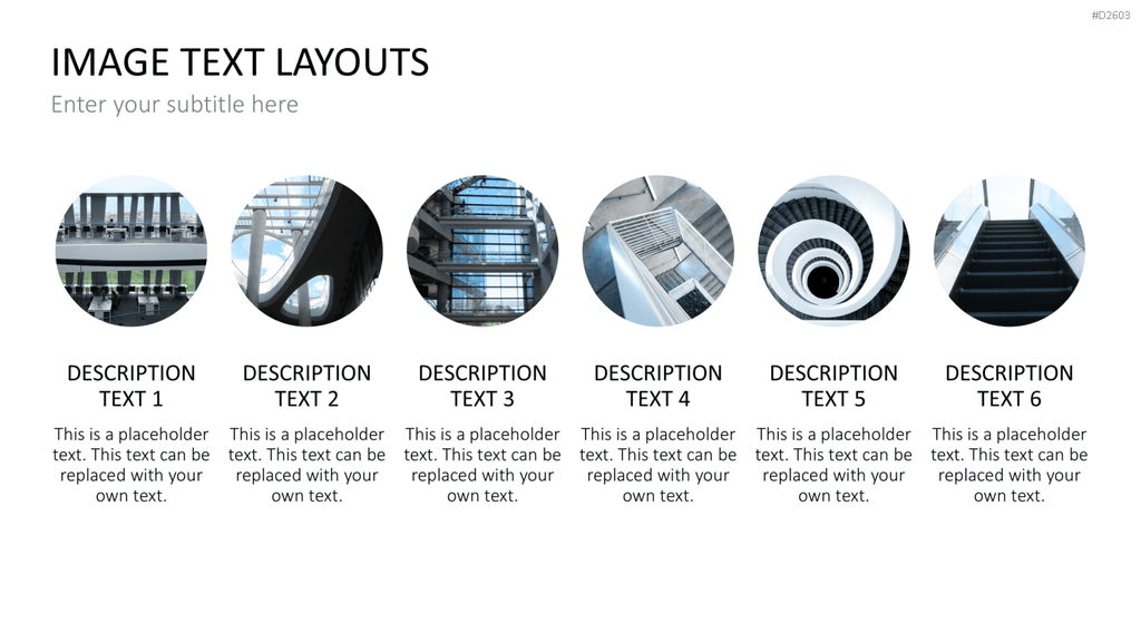 Bilder und Text Layouts PowerPoint-Vorlage