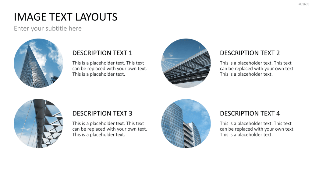 Bilder und Text Layouts PowerPoint-Vorlage
