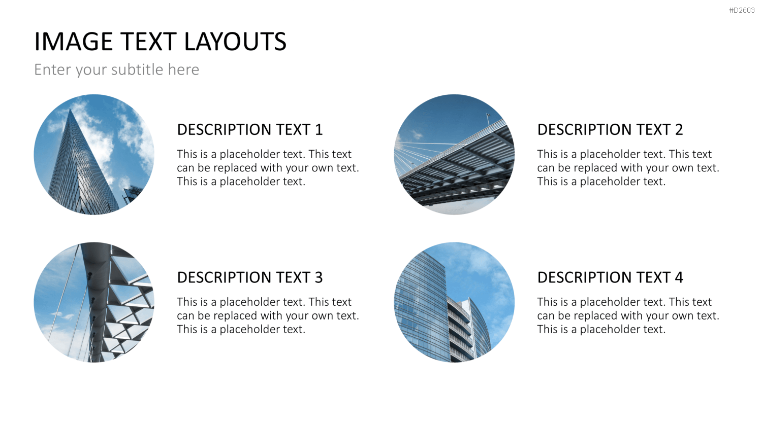 Bilder und Text Layouts PowerPoint-Vorlage