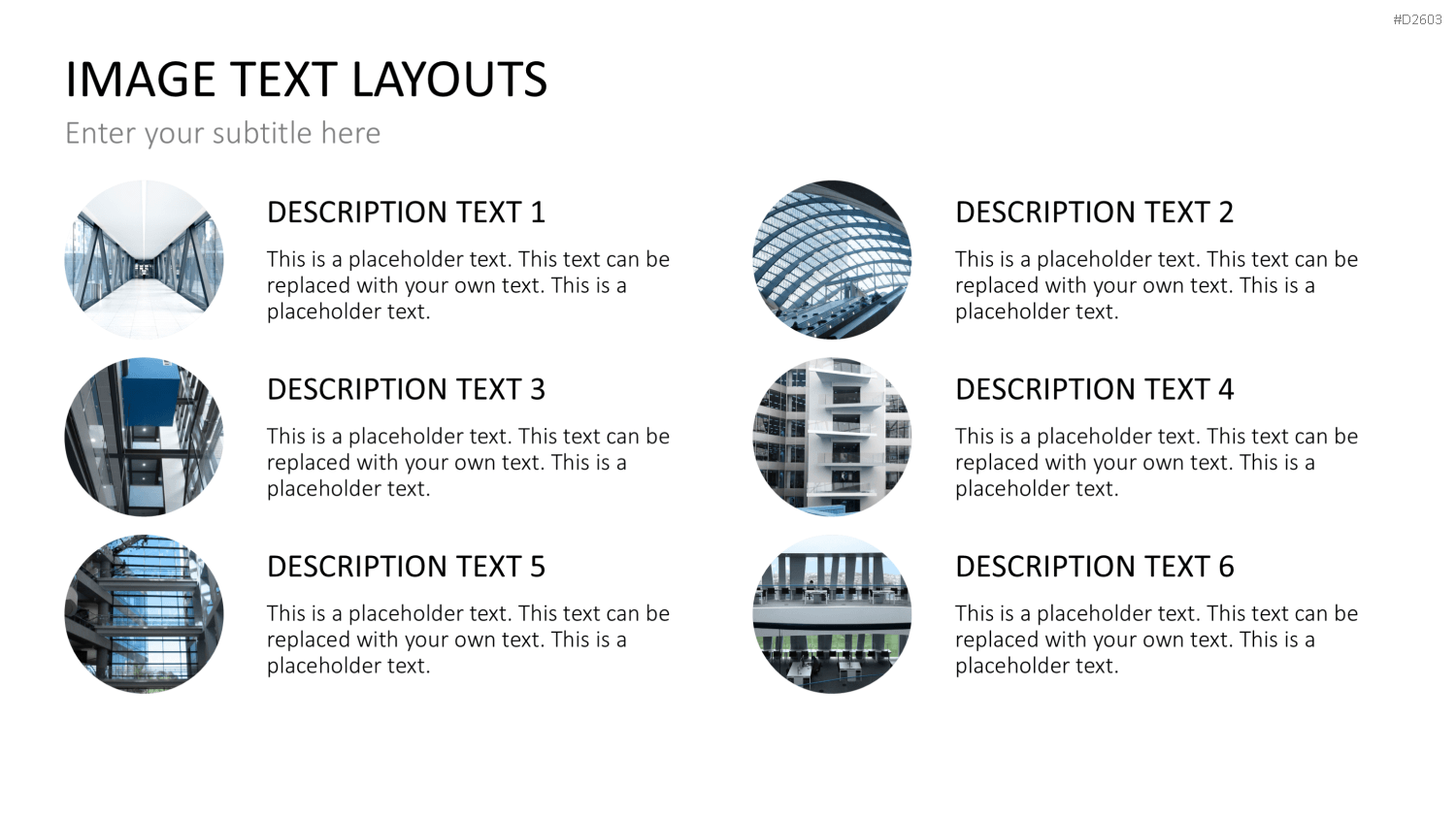 Bilder und Text Layouts PowerPoint-Vorlage
