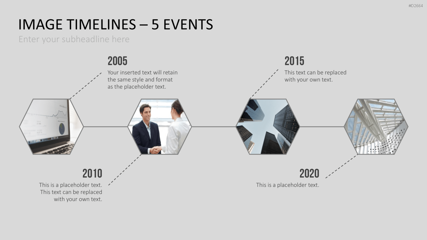 Zeitstrahl mit Bildern (Timelines) PowerPoint-Vorlage