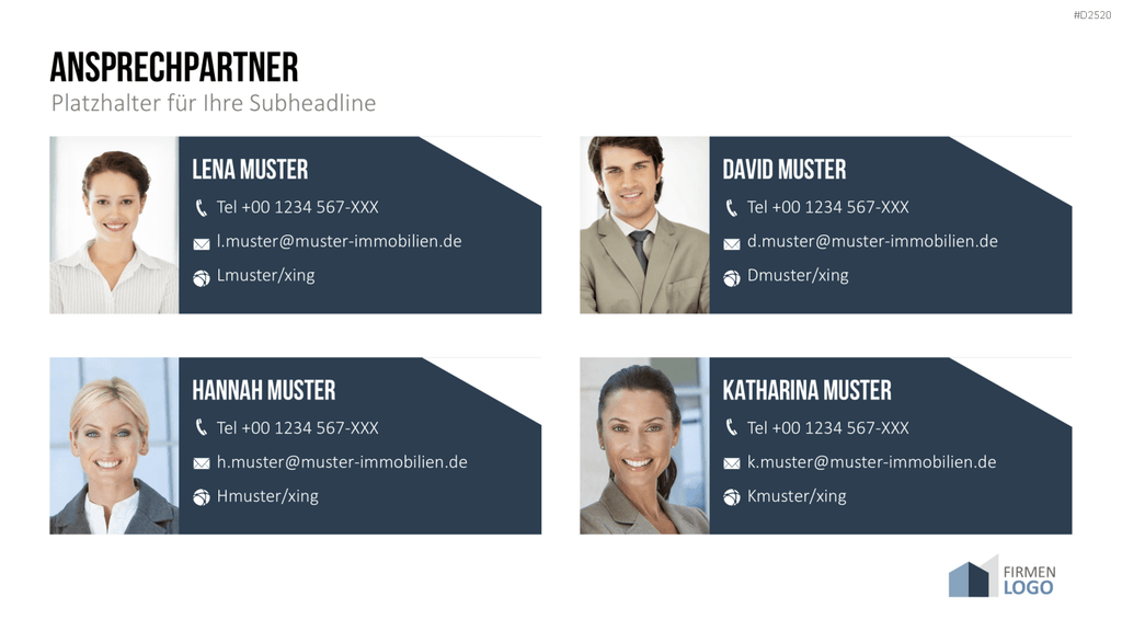 Immobilien Exposé Vorlagen PowerPoint-Vorlage