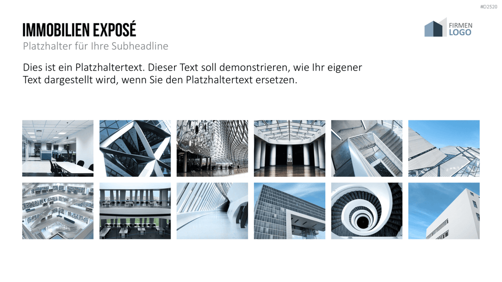 Immobilien Exposé Vorlagen PowerPoint-Vorlage
