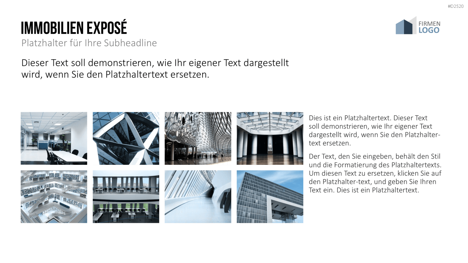 Immobilien Exposé Vorlagen PowerPoint-Vorlage