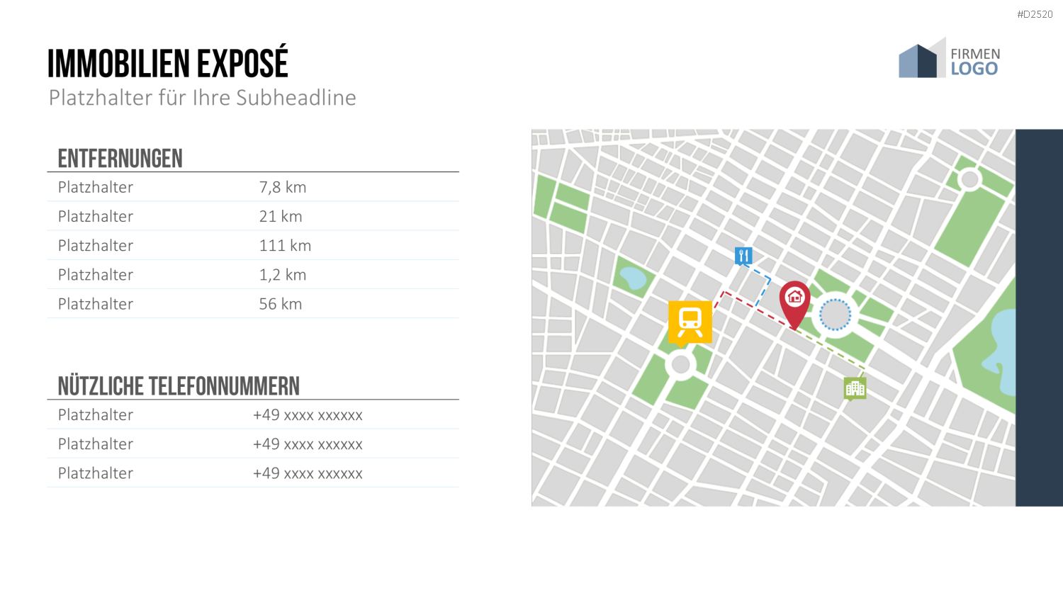 Immobilien Exposé Vorlagen PowerPoint-Vorlage