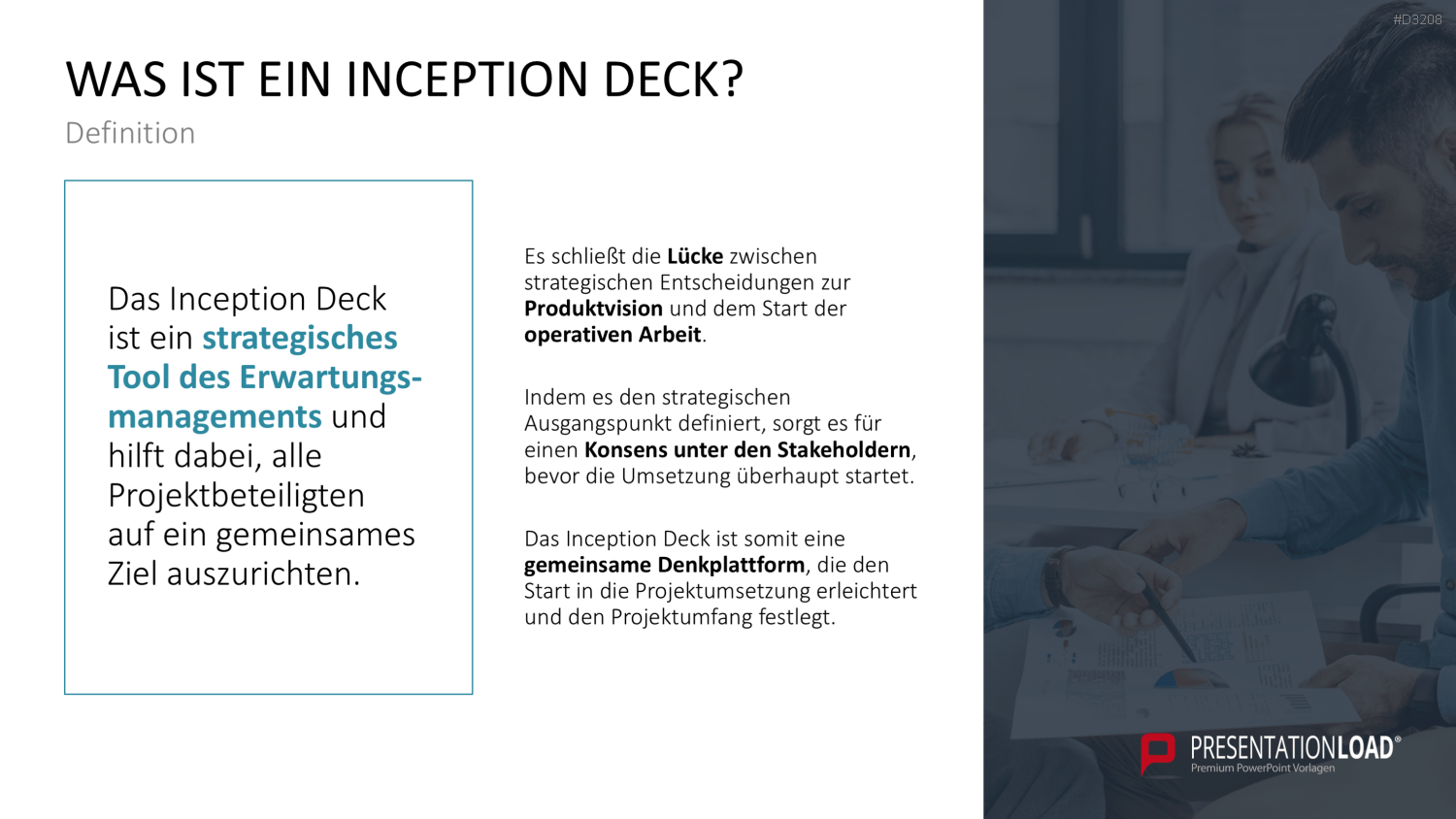 Inception Deck PowerPoint-Vorlage