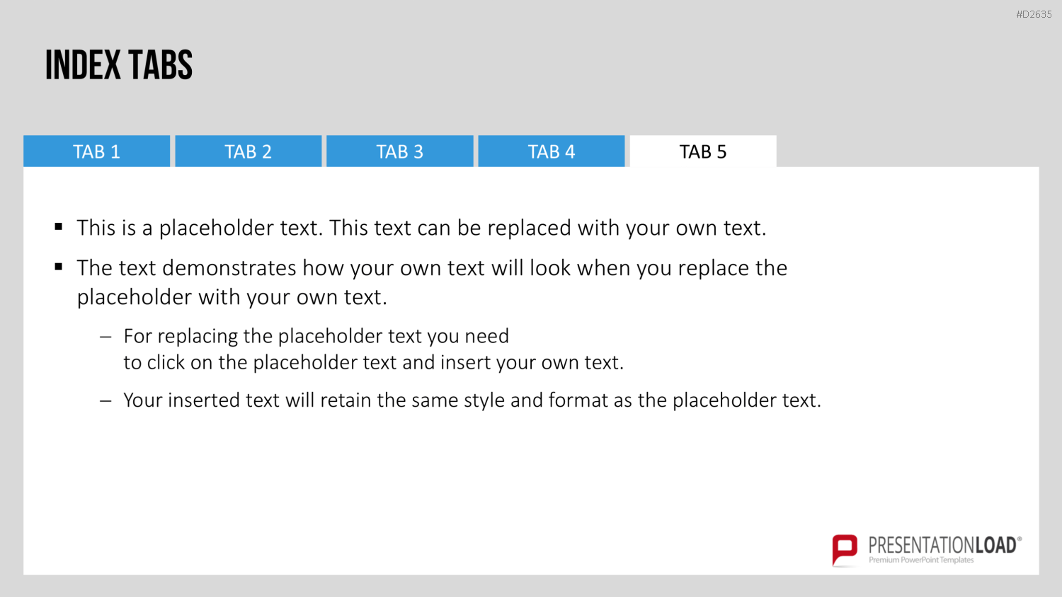 Registerkarten für PowerPoint PowerPoint-Vorlage