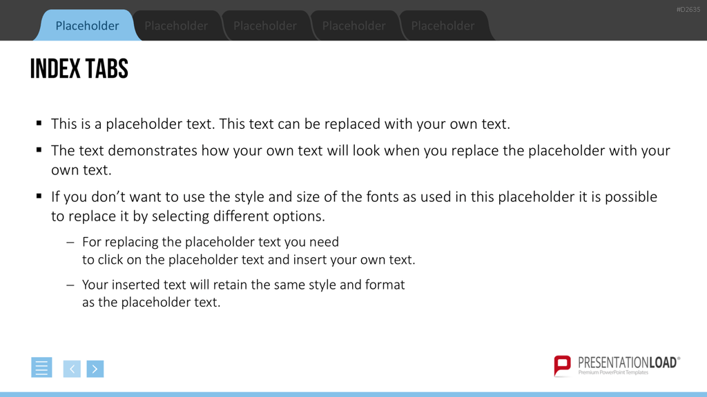 Registerkarten für PowerPoint PowerPoint-Vorlage