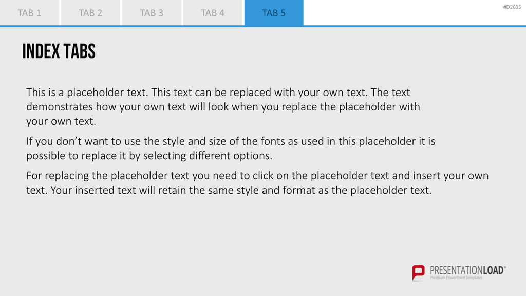 Registerkarten für PowerPoint PowerPoint-Vorlage