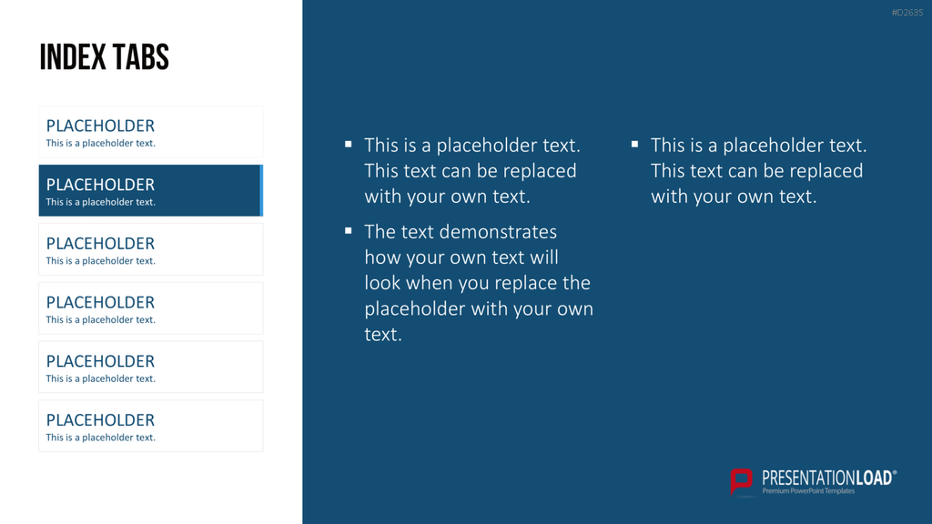 Registerkarten für PowerPoint PowerPoint-Vorlage