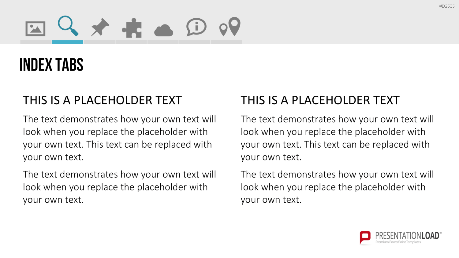 Registerkarten für PowerPoint PowerPoint-Vorlage