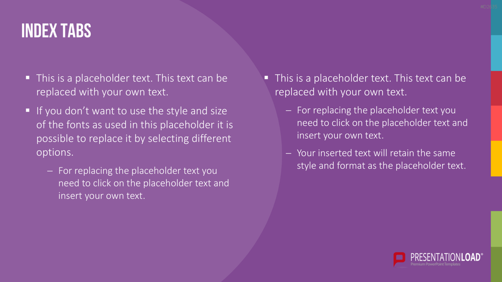 Registerkarten für PowerPoint PowerPoint-Vorlage