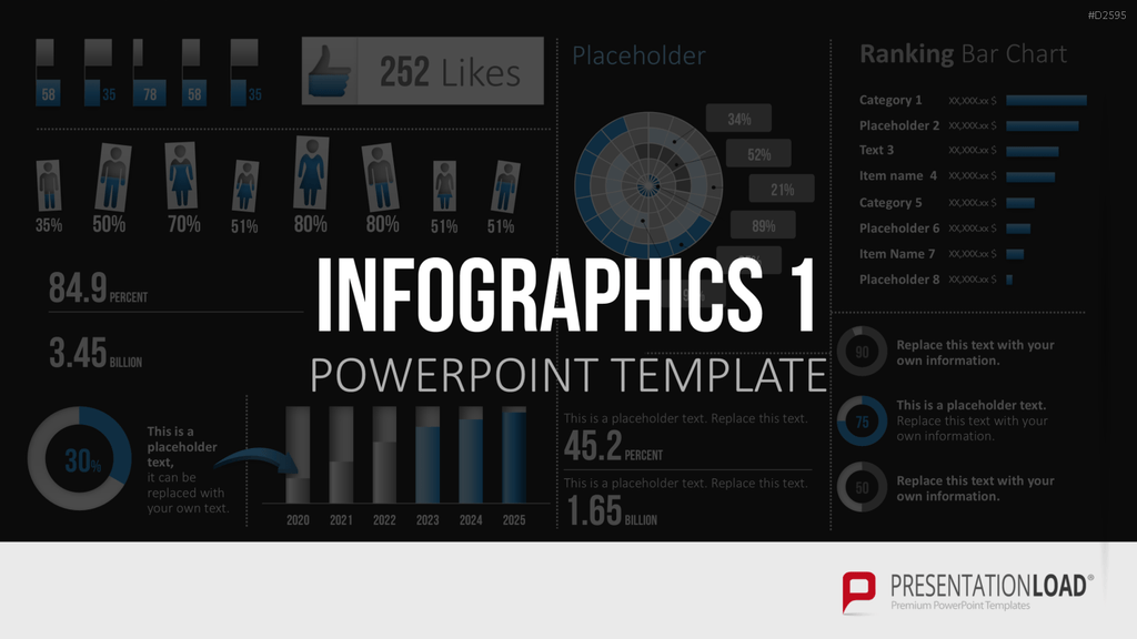 Infografiken 1 PowerPoint-Vorlage