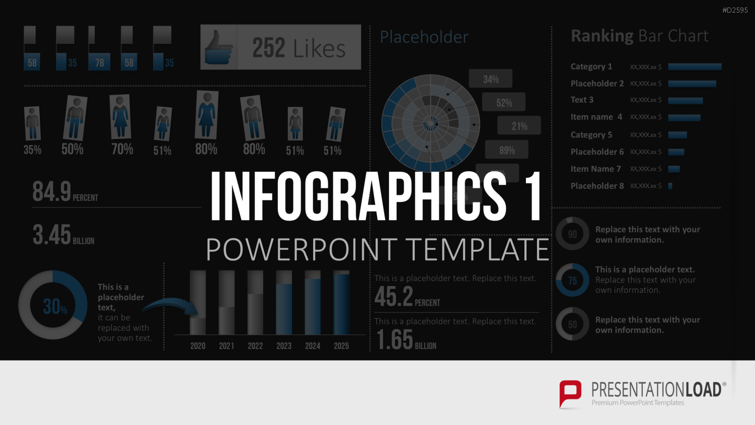 Infografiken 1 PowerPoint-Vorlage