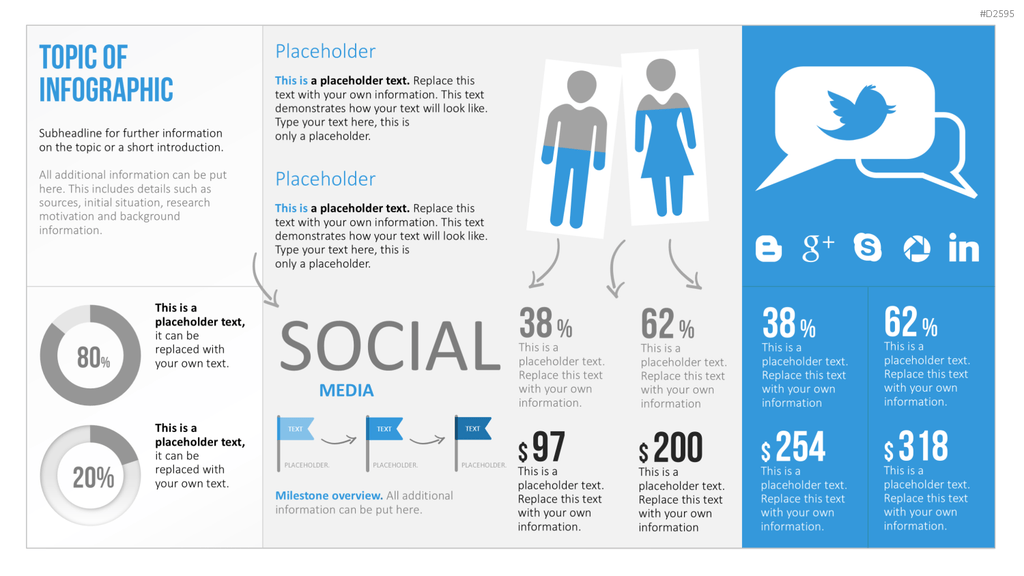 Infografiken 1 PowerPoint-Vorlage