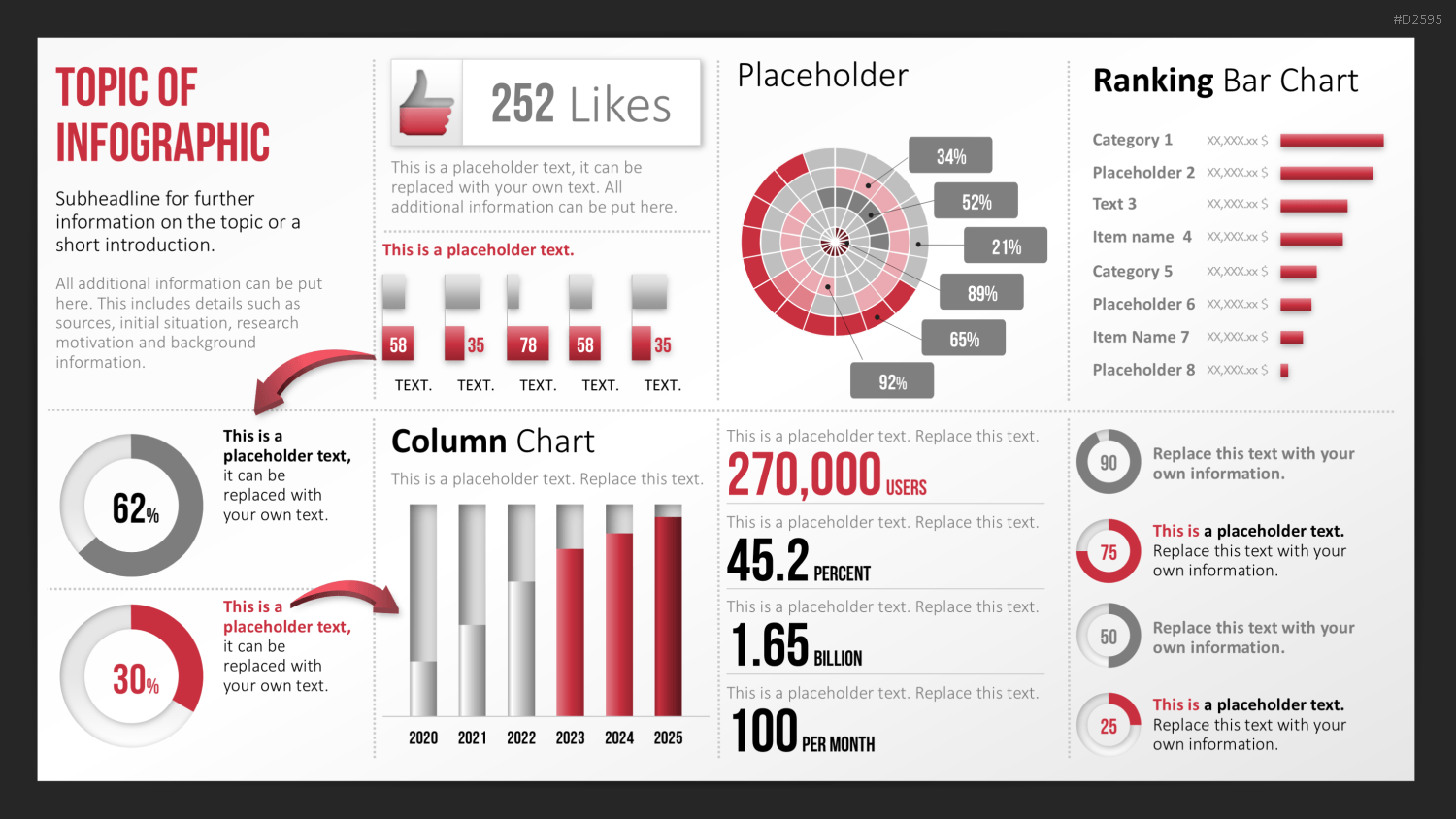 Infografiken 1 PowerPoint-Vorlage