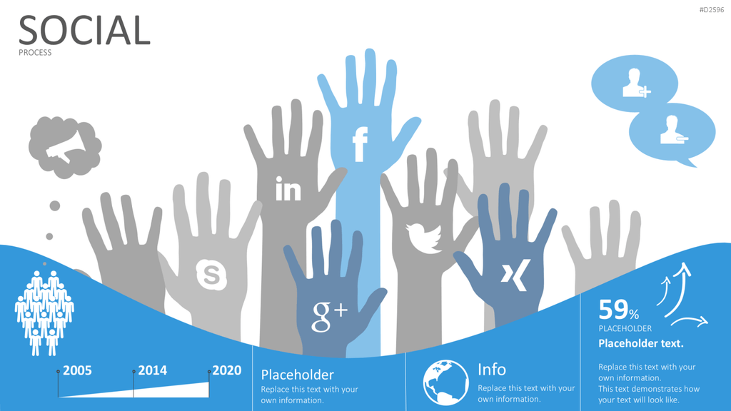 Infografiken 2 PowerPoint-Vorlage