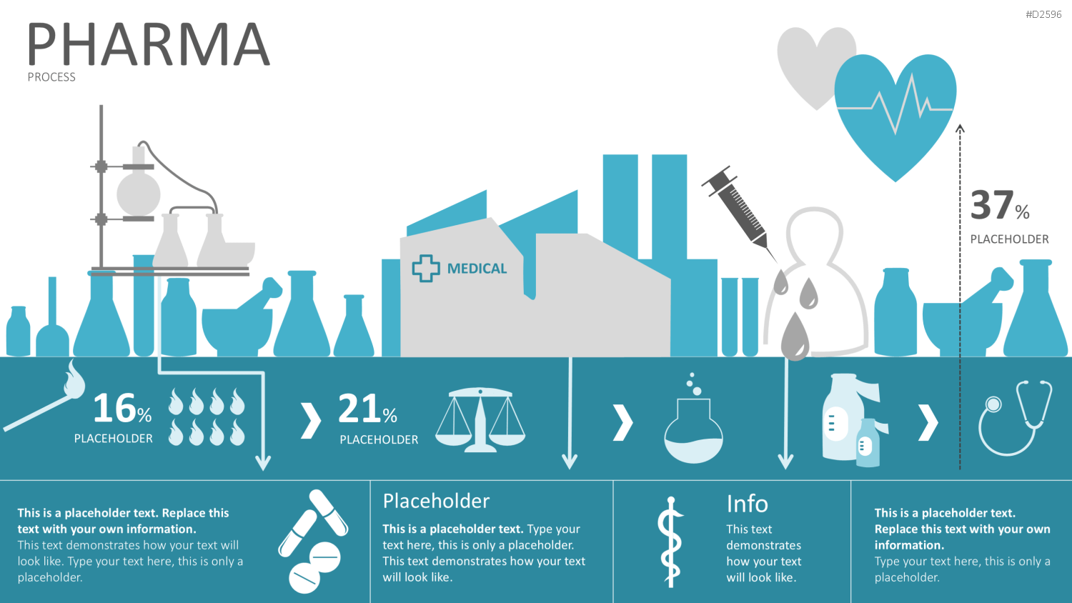 Infografiken 2 PowerPoint-Vorlage