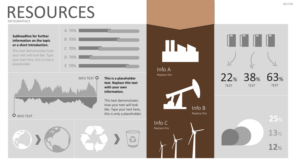 Infografiken 2 PowerPoint-Vorlage