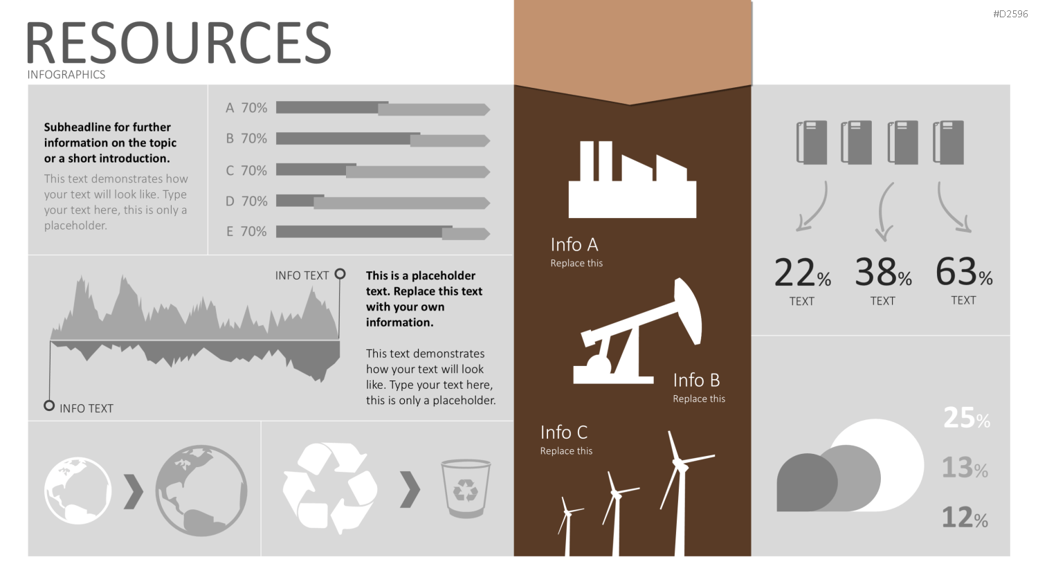 Infografiken 2 PowerPoint-Vorlage