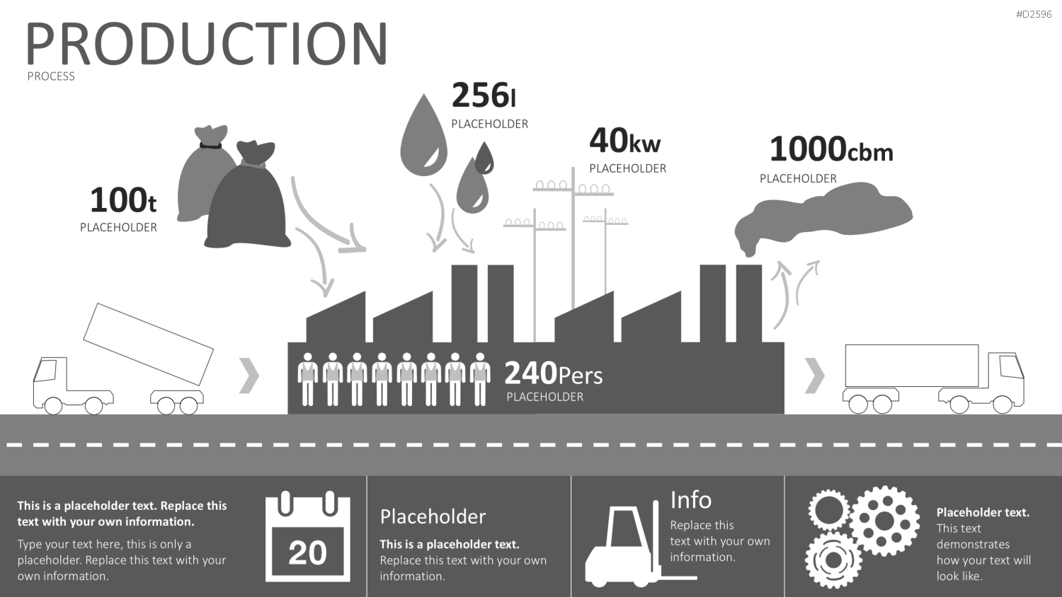 Infografiken 2 PowerPoint-Vorlage