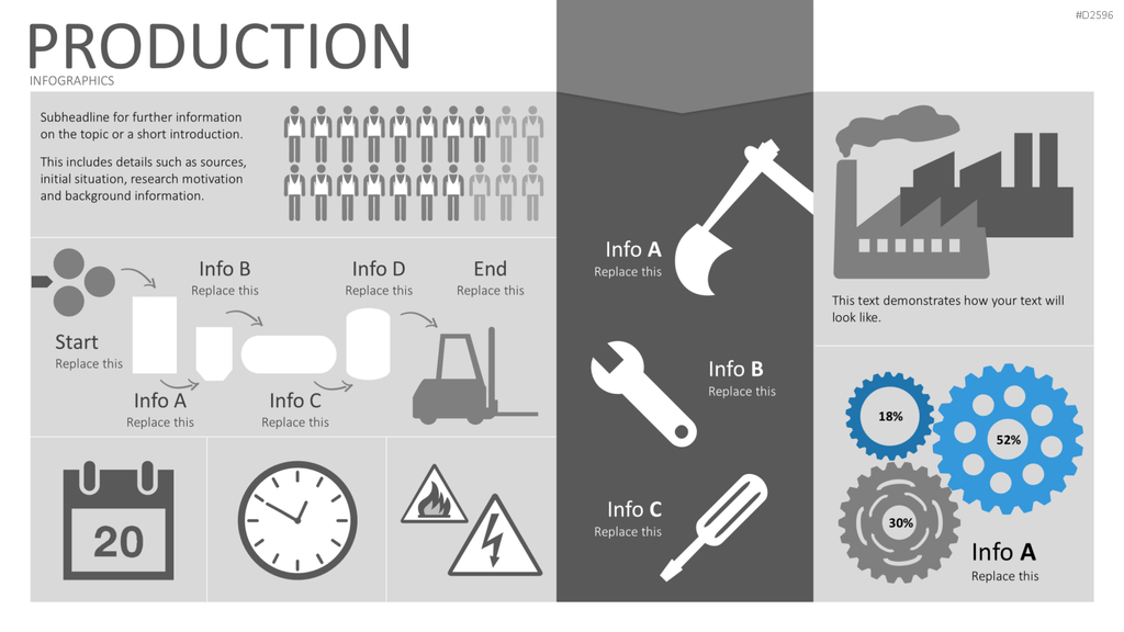 Infografiken 2 PowerPoint-Vorlage