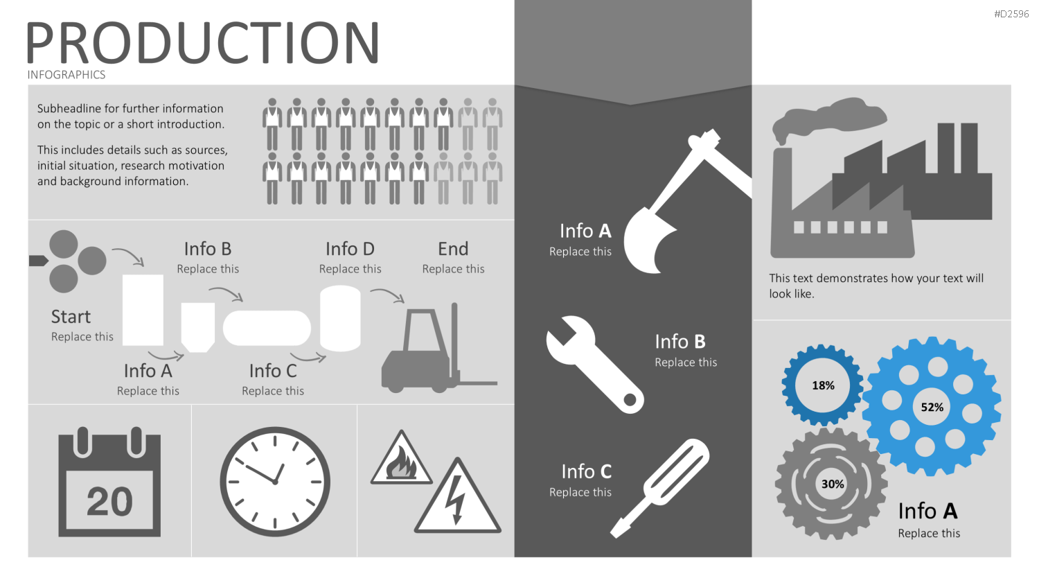 Infografiken 2 PowerPoint-Vorlage