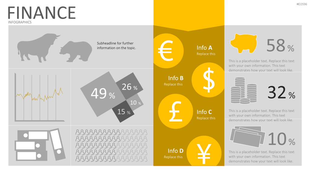 Infografiken 2 PowerPoint-Vorlage