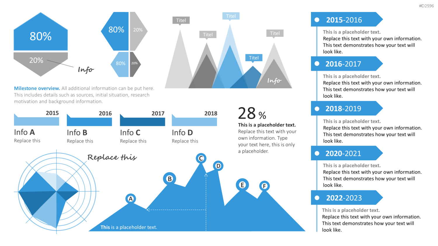 Infografiken 2 PowerPoint-Vorlage