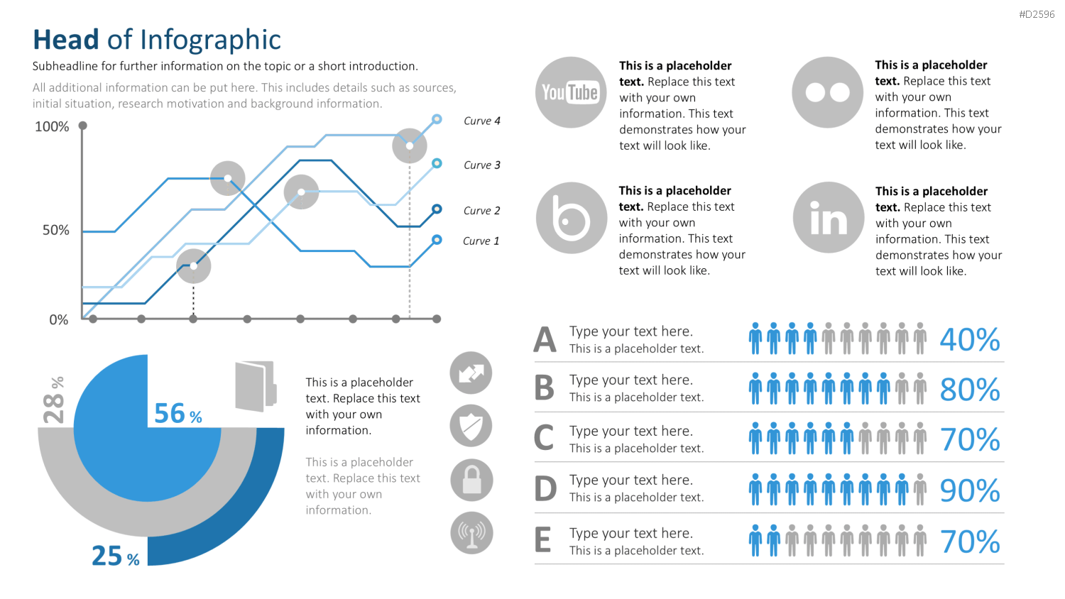 Infografiken 2 PowerPoint-Vorlage
