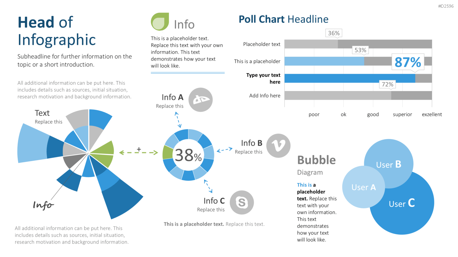 Infografiken 2 PowerPoint-Vorlage