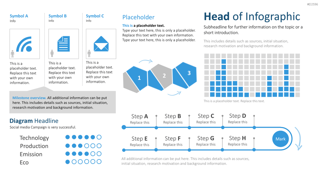 Infografiken 2 PowerPoint-Vorlage