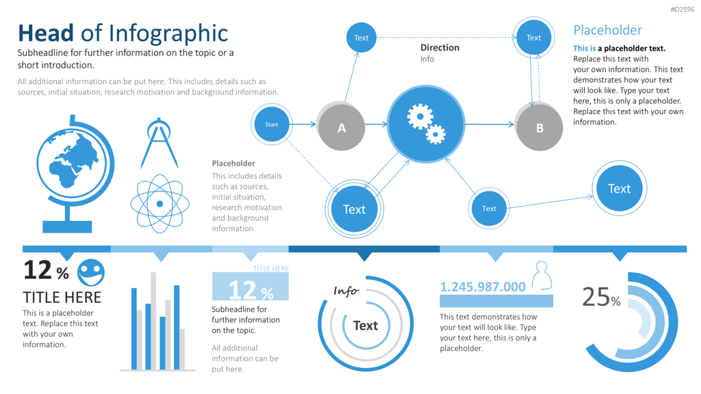 Infografiken 2 PowerPoint-Vorlage