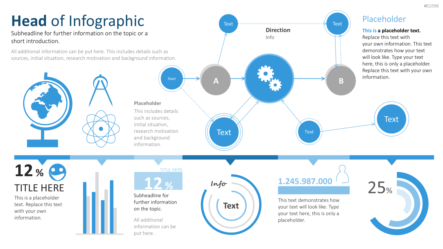 Infografiken 2 PowerPoint-Vorlage