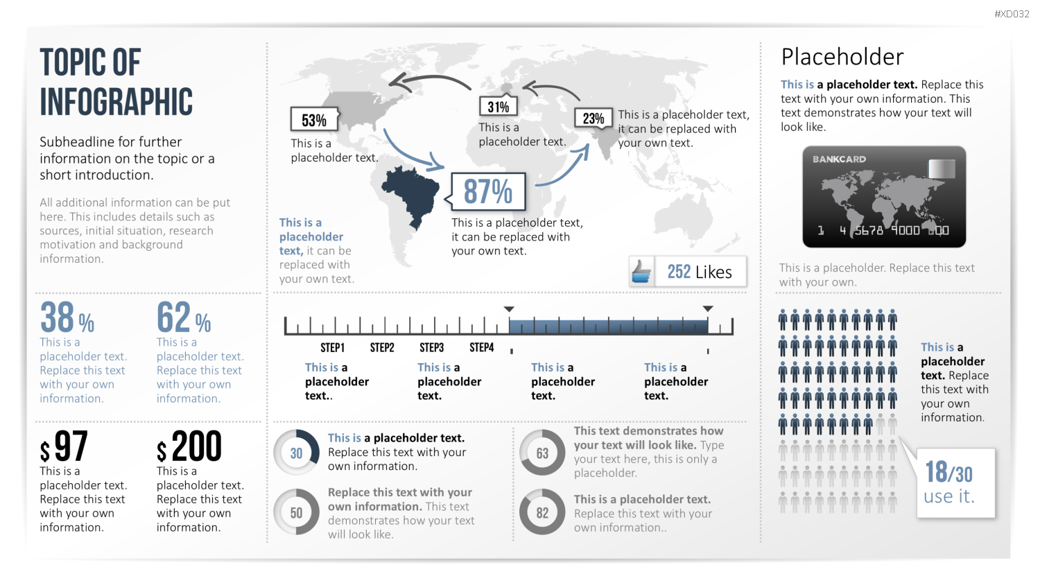 Infografiken Bundle PowerPoint-Vorlage