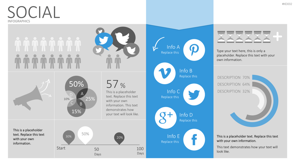 Infografiken Bundle PowerPoint-Vorlage
