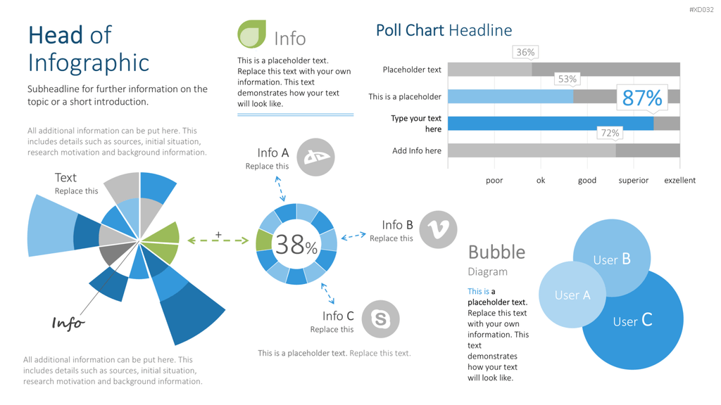 Infografiken Bundle PowerPoint-Vorlage