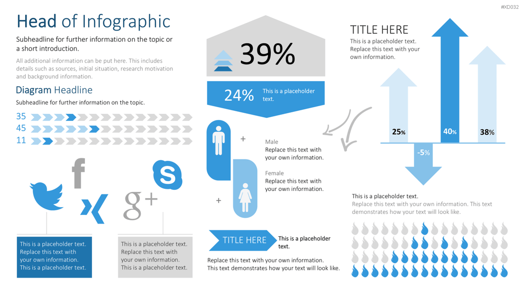 Infografiken Bundle PowerPoint-Vorlage