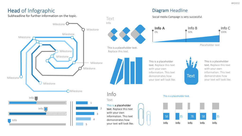 Infografiken Bundle PowerPoint-Vorlage