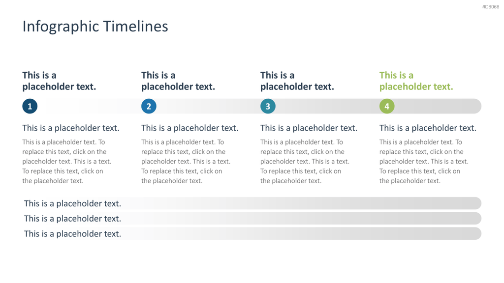 Infografik Timelines PowerPoint-Vorlage