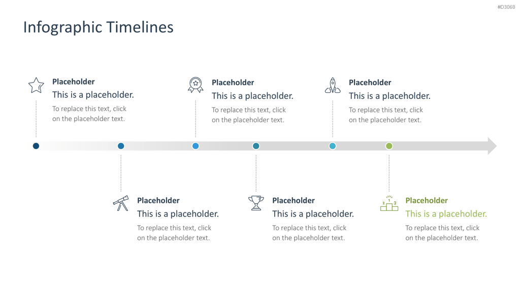 Infografik Timelines PowerPoint-Vorlage
