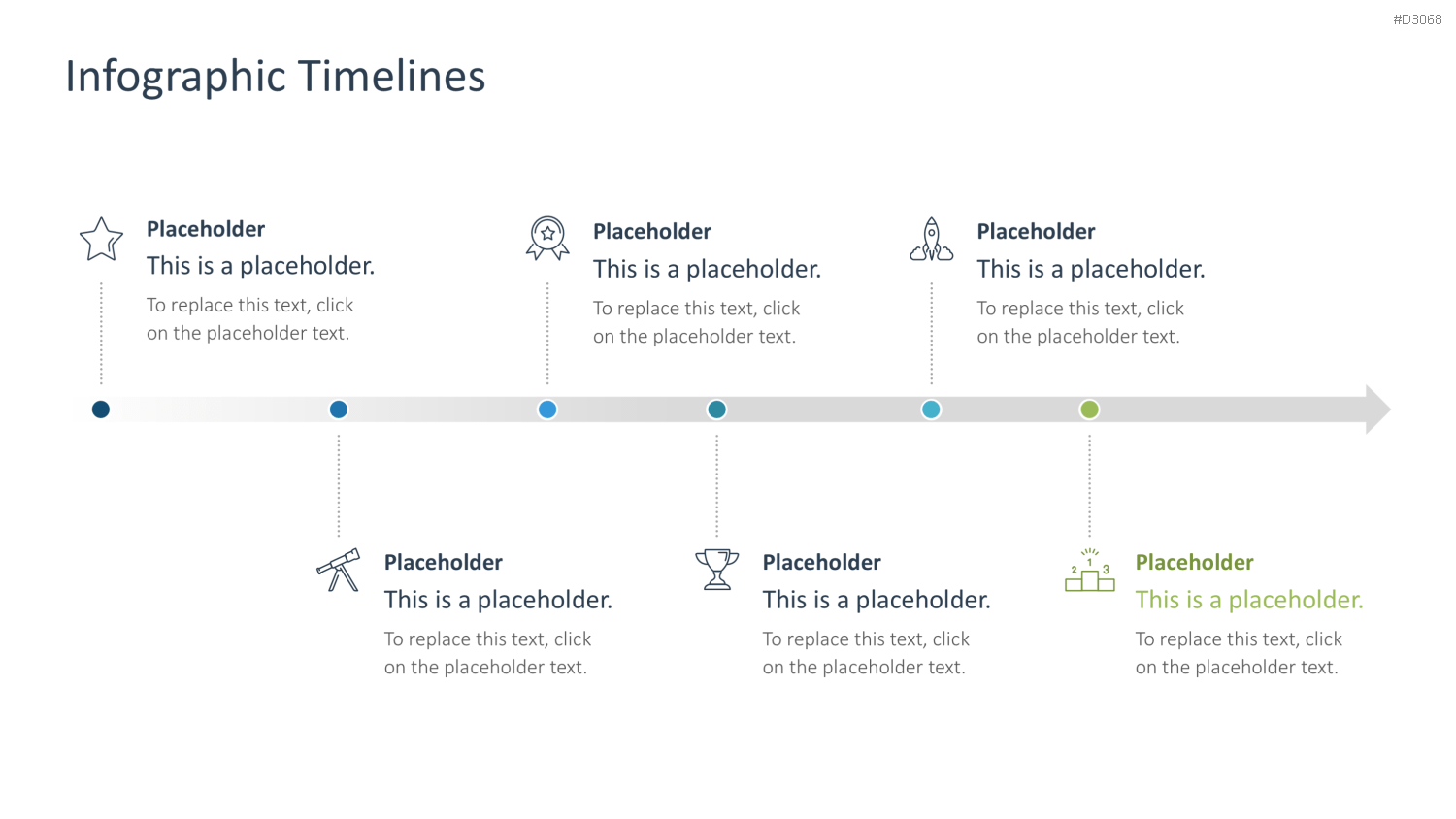 Infografik Timelines PowerPoint-Vorlage