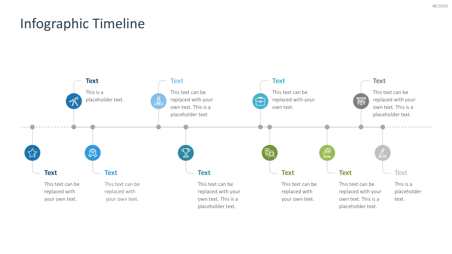 Infografik Timelines PowerPoint-Vorlage
