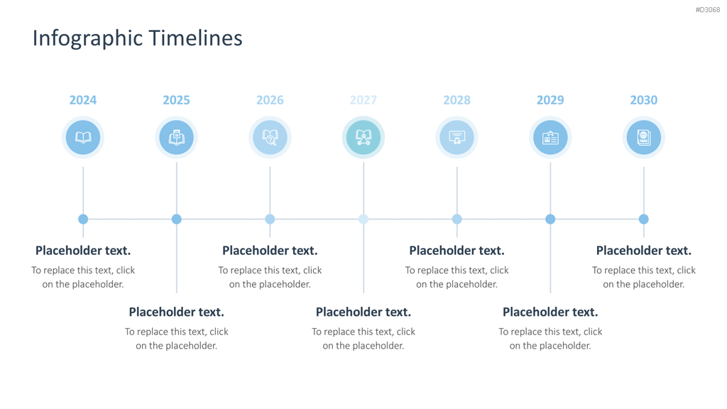 Infografik Timelines PowerPoint-Vorlage