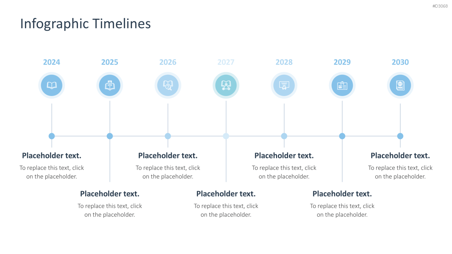 Infografik Timelines PowerPoint-Vorlage