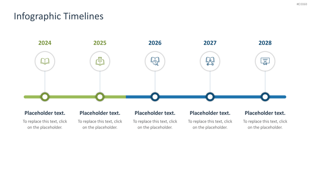 Infografik Timelines PowerPoint-Vorlage