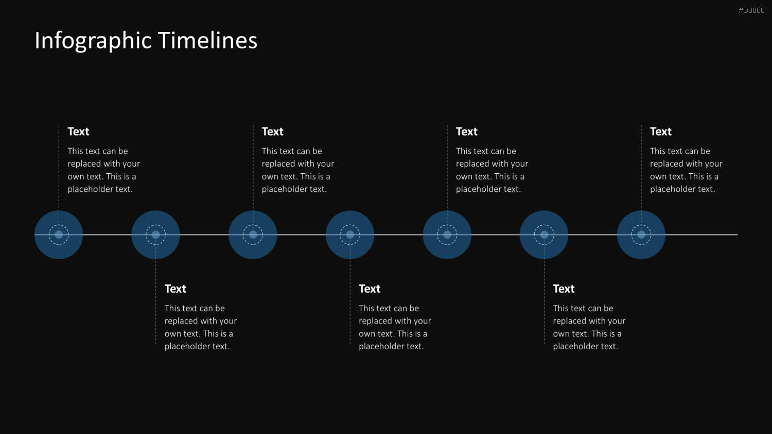 Infografik Timelines PowerPoint-Vorlage