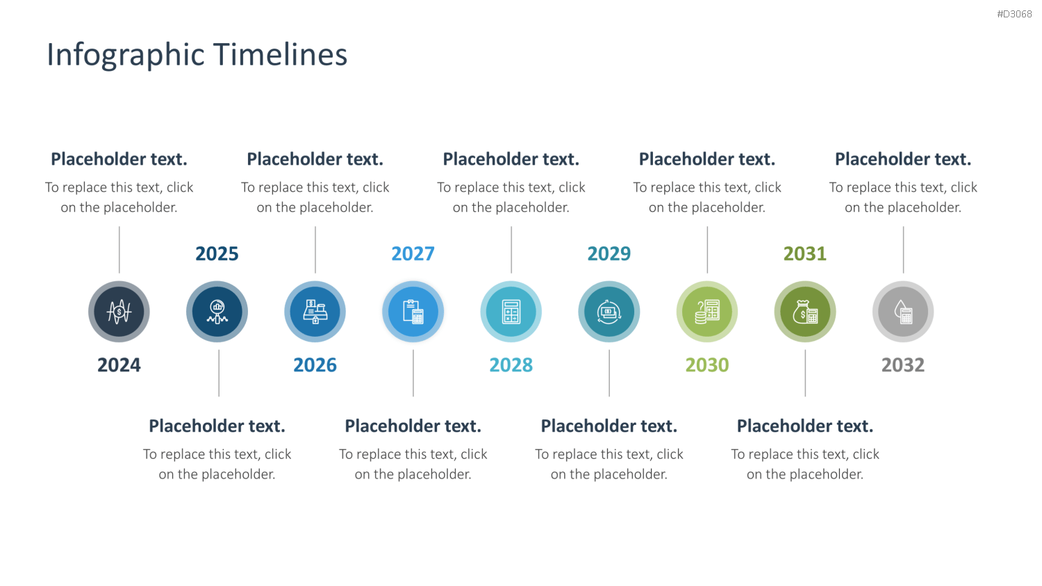 Infografik Timelines PowerPoint-Vorlage